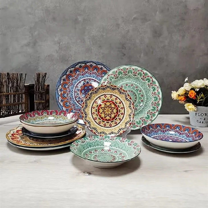 Egyedi tervezésű virágos kerámia matricalemez nagykereskedés